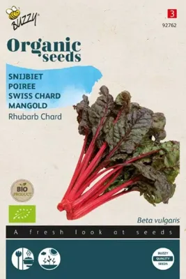 Organic Snijbiet Rhubard Chard (Bio) zaden Buzzy - Buzzy