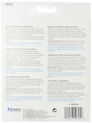 Vul 2 koolstoffilters voor het toilet bij