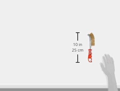KS Tools 201.2302 Messing draadborstel voor algemeen gebruik, 250 mm