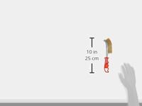 KS Tools 201.2302 Messing draadborstel voor algemeen gebruik, 250 mm - thumbnail