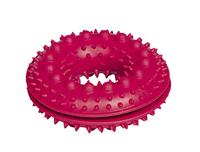 Nobby Rubber Snackring met Spikes, 10,5 cm, Rood - thumbnail