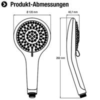 Cornat Handdouche Vermelha 5S Chr - TECB3474 - thumbnail