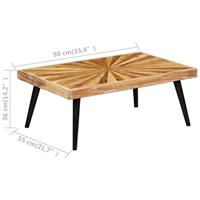 Salontafel 90x55x36 cm massief mangohout - thumbnail