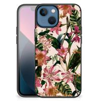 Apple iPhone 13 mini Bloemen Hoesje Flowers - thumbnail