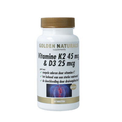 Vitamine K2 45mcg & D3 25mcg 60 Tabletten