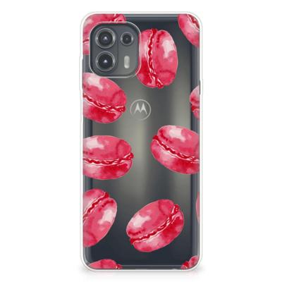 Motorola Edge 20 Lite | Siliconen Case | Pink Macarons