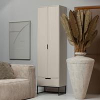 WOOOD Opbergkast 'Silas' Grenen, 210 x 60cm, kleur Dust - thumbnail