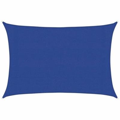 VidaXL Zonnezeil 160 g/m² rechthoekig 3x4 m hdpe blauw