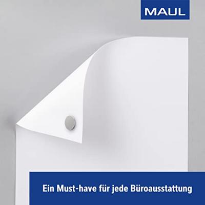 Maul Neodymium magneet (Ø x h) 10 mm x 1 mm Schijf, Zelfklevend Zilver 20 stuk(s) 6167196