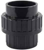 PVC 3/3 koppeling 50mm 2x lijmverbinding - thumbnail