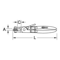 KS Tools 1151043 Bandveerklemtang 1 stuk(s) - thumbnail