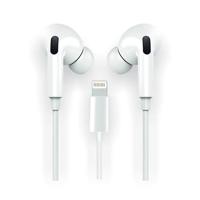 TechOneTech Ear Tech Hop In-ear hoofdtelefoon met Lightning-aansluiting, geïntegreerde microfoon, spraakassistent, 1,20 m lange kabel - thumbnail