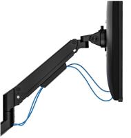 Neomounts ds70-250bl1 desk monitor arm, clamp/grommet, 9 kg, 17" - 35", 100x100 mm, black - thumbnail