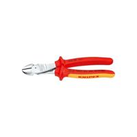 Knipex VDE-Kraft-Seitenschneider 180mm 1000V 2K-Griffe Knipex 74 06 180 VDE Kracht-zijsnijtang Met facet 180 mm - thumbnail