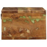 Tv-meubel wandmontage 80x30x19 cm massief gerecycled hout - thumbnail