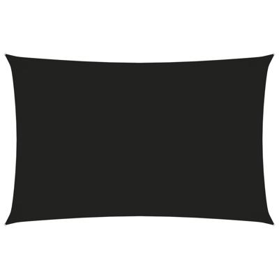 VidaXL Zonnescherm rechthoekig 2x5 m oxford stof zwart