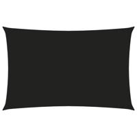 VidaXL Zonnescherm rechthoekig 2x5 m oxford stof zwart - thumbnail
