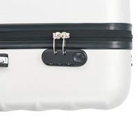 VidaXL 3-delige harde kofferset abs helder zilverkleurig - thumbnail