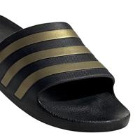 adidas Adilette Aqua Slippers Zwart Goud - thumbnail