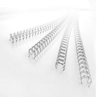 GBC WireBind draadruggen, doos van 100 stuks, 8 mm, zilver - thumbnail