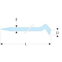 Facom Koevoet met Extra Gebogen Haak en Ronde Steel 40cm - 269 - thumbnail
