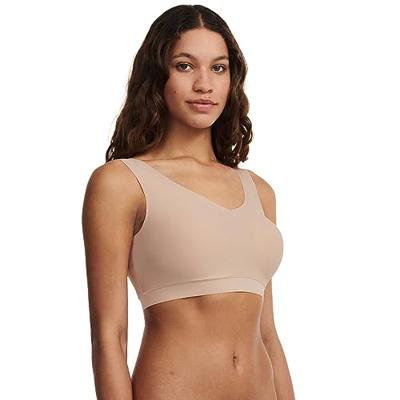 Chantelle Bralette top met vulling - Soft Stretch - Padded top - Bralette / BH Top naadloos dames - Rood - zwart - Huidskleur