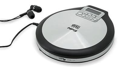 Soundmaster CD9220, CD-speler draagbare batterij aangedreven CD, CD-R, CD-RW, MP3 functie van opladen van de batterij, functie bas versterkt, zwart-grijs