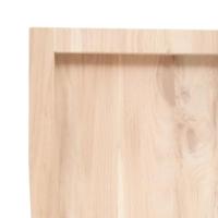Bureaublad 100x40x4 cm onbehandeld massief eikenhout - thumbnail
