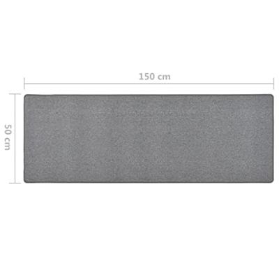 VidaXL Tapijtloper 50x150 cm donkergrijs