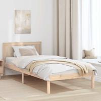 Bedframe Bruin 75 x 190 cm Massief grenenhout - thumbnail