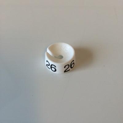 MB wit/zwart 26 voor op kledinghanger