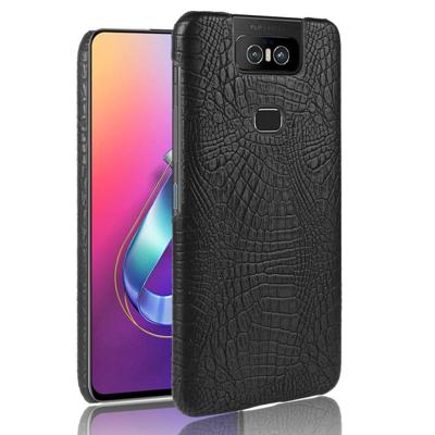 Schokbestendige krokodil textuur PC + PU Case voor ASUS Zenfone 6/6Z ZS630KL (zwart) Schokbestendige krokodil textuur PC + PU Case voor ASUS Zenfone 6/6Z ZS630KL (zwart)