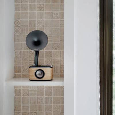 Sangean CP-100D Gramophone Radio DAB+, VHF (FM) AUX, Bluetooth, USB Touchscreen, Oplaadbaar Hout