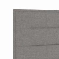 Bedframe met hoofdeinde Taupe 200 x 200 cm Stof - thumbnail