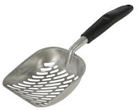 Schepje alu zwart 35 x 14cm met kunststof greep - thumbnail