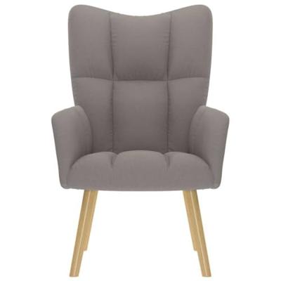 Relaxstoel stof taupe