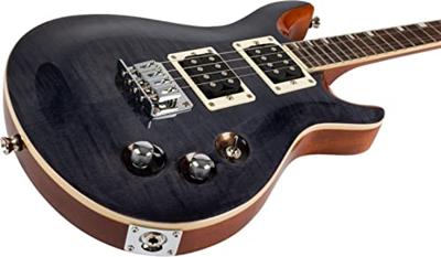 Flight Rock Series Vanguard Transparent Black elektrische solidbody tenor ukelele met gigbag - thumbnail