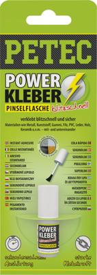 PETEC universeel lijm "power kleber blitzschnell" second adhesive 4g sb brush-bottles