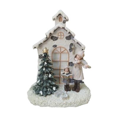 Kerstversiering DKD Home Decor Hars Huis (16,5 x 9 x 21 cm) (2 Stuks) Kerstversiering DKD Home Decor Hars Huis (16,5 x 9 x 21 cm) (2 Stuks)