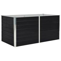 VidaXL Plantenbak verhoogd 160x80x45 cm gegalvaniseerd staal antraciet - thumbnail