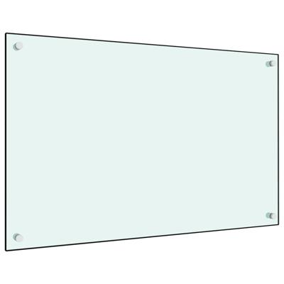 VidaXL Spatscherm keuken 80x50 cm gehard glas wit VidaXL Spatscherm keuken 80x50 cm gehard glas wit