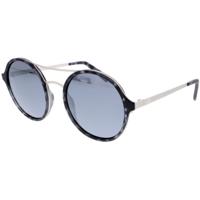 H.I.S zonnebril gepolariseerd dames rond cat. 3. zwart/grijs - thumbnail