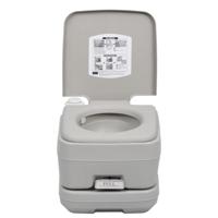 Kampeertoilet draagbaar 10 + 10 L grijs - thumbnail