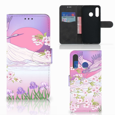 Huawei P30 Lite (2020) | Telefoonhoesje | Met pasjeshouder | Bird Flying