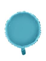 Folieballon Rond Lichtblauw - 46cm - thumbnail