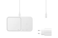 Samsung Inductie lader 15 W Wireless Charger Duo EP-P5400T EP-P5400TWEGEU Uitgangen USB-C Wit - thumbnail