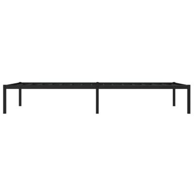 Bedframe metaal zwart 100x200 cm