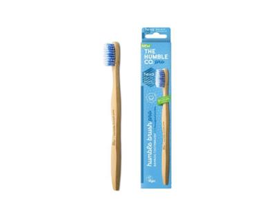 The Humble Co. Tandenborstel bamboe - pro - hexatech spiral - soft - blauw