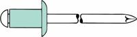 GESIPA Bliend rivets.3mm lg alu1 pack.flat round head - thumbnail