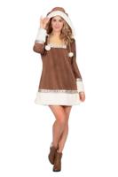 Eskimo Jurk Nanoek Bruin Vrouw - thumbnail